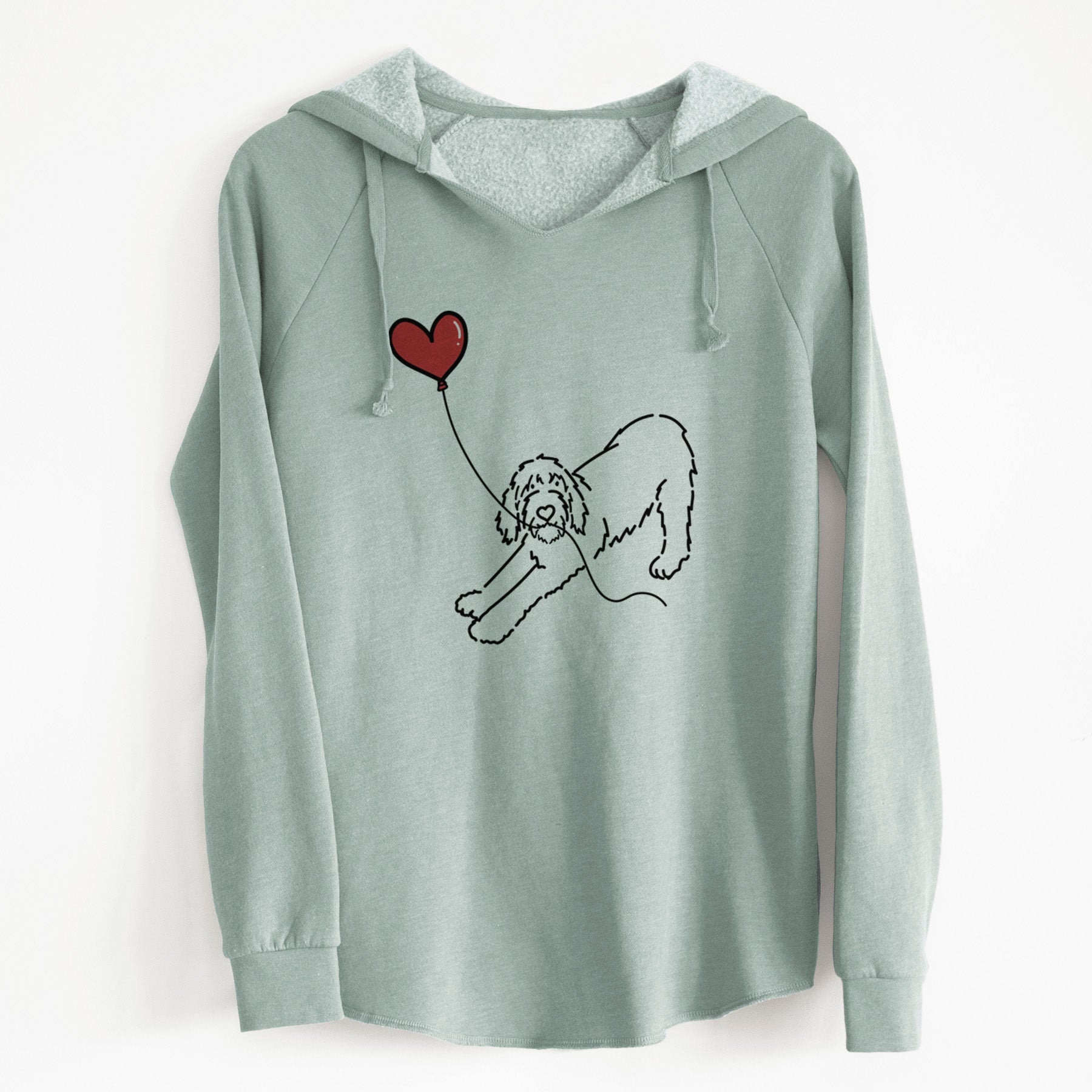 Spinone Italiano Heart String - Cali Wave Hooded Sweatshirt