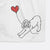 Spinone Italiano Heart String -  Decorative Hand Towel