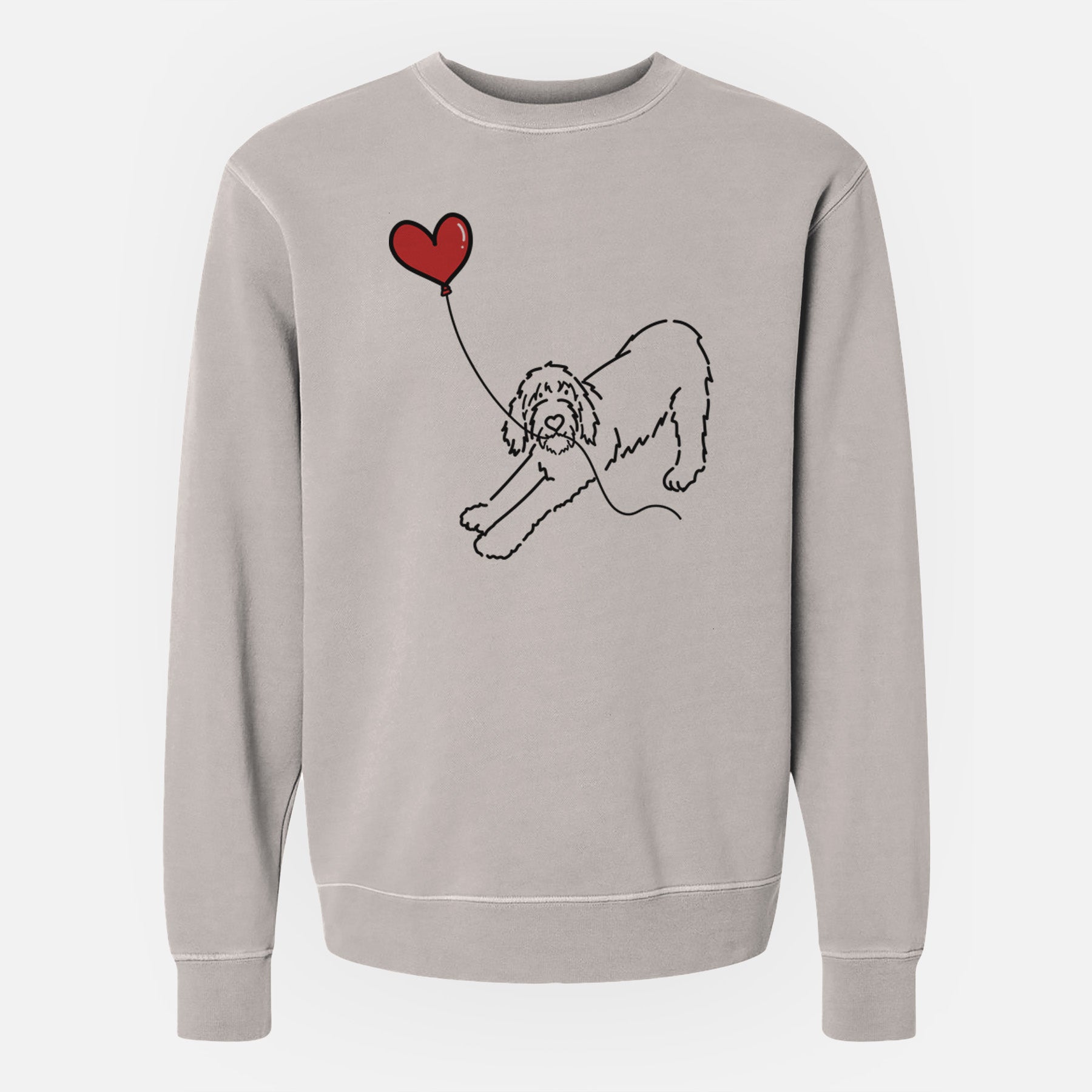 Spinone Italiano Heart String - Unisex Pigment Dyed Crew Sweatshirt