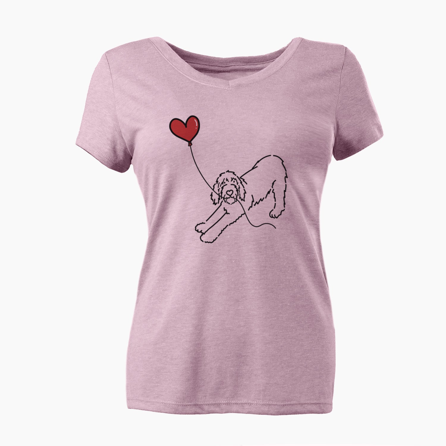 Spinone Italiano Heart String - Women's Perfect V-neck Shirt