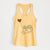 Tibetan Spaniel Heart String - Women's Racerback Tanktop