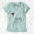 Tibetan Spaniel Heart String - Women's Perfect V-neck Shirt