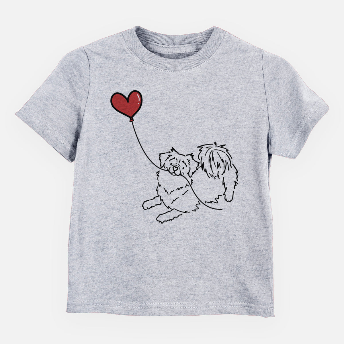 Tibetan Spaniel Heart String - Kids/Youth/Toddler Shirt