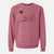 Whippet Heart String - Unisex Pigment Dyed Crew Sweatshirt