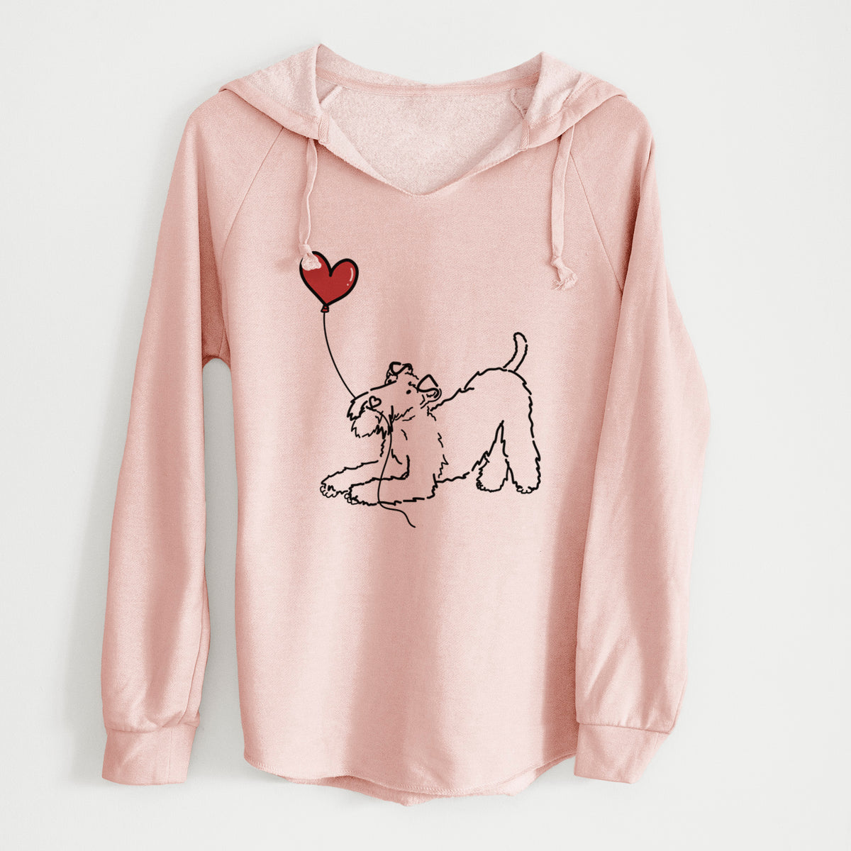 Wire Fox Terrier Heart String - Cali Wave Hooded Sweatshirt
