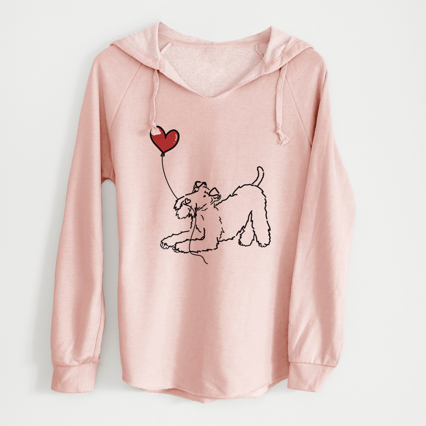 Wire Fox Terrier Heart String - Cali Wave Hooded Sweatshirt