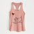 Wire Fox Terrier Heart String - Women's Racerback Tanktop