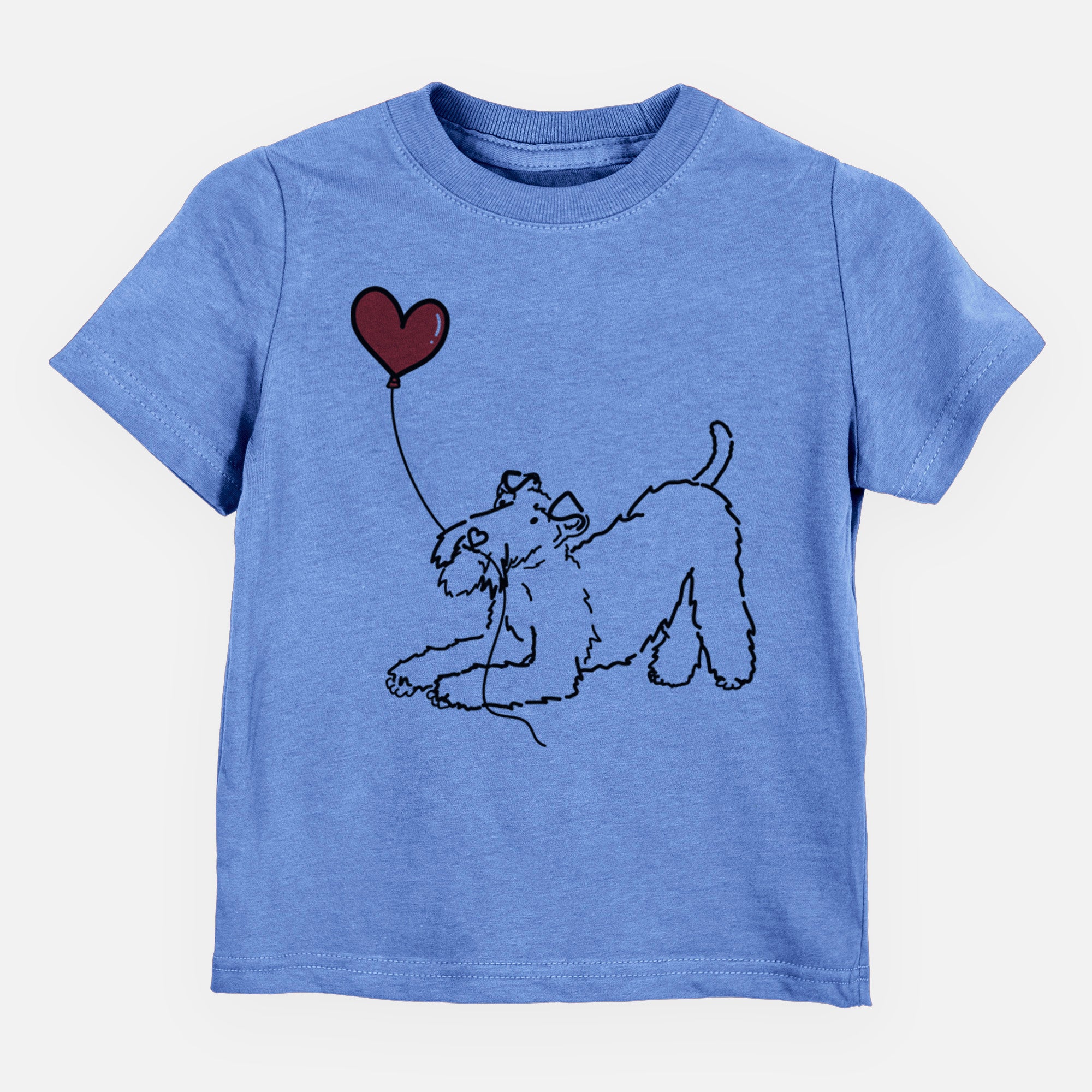 Wire Fox Terrier Heart String - Kids/Youth/Toddler Shirt