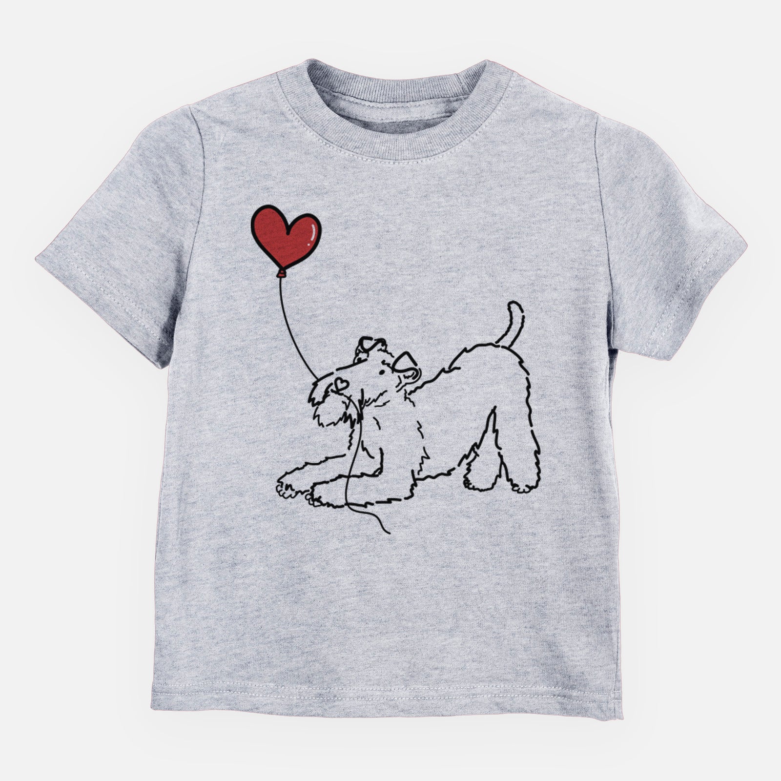 Wire Fox Terrier Heart String - Kids/Youth/Toddler Shirt