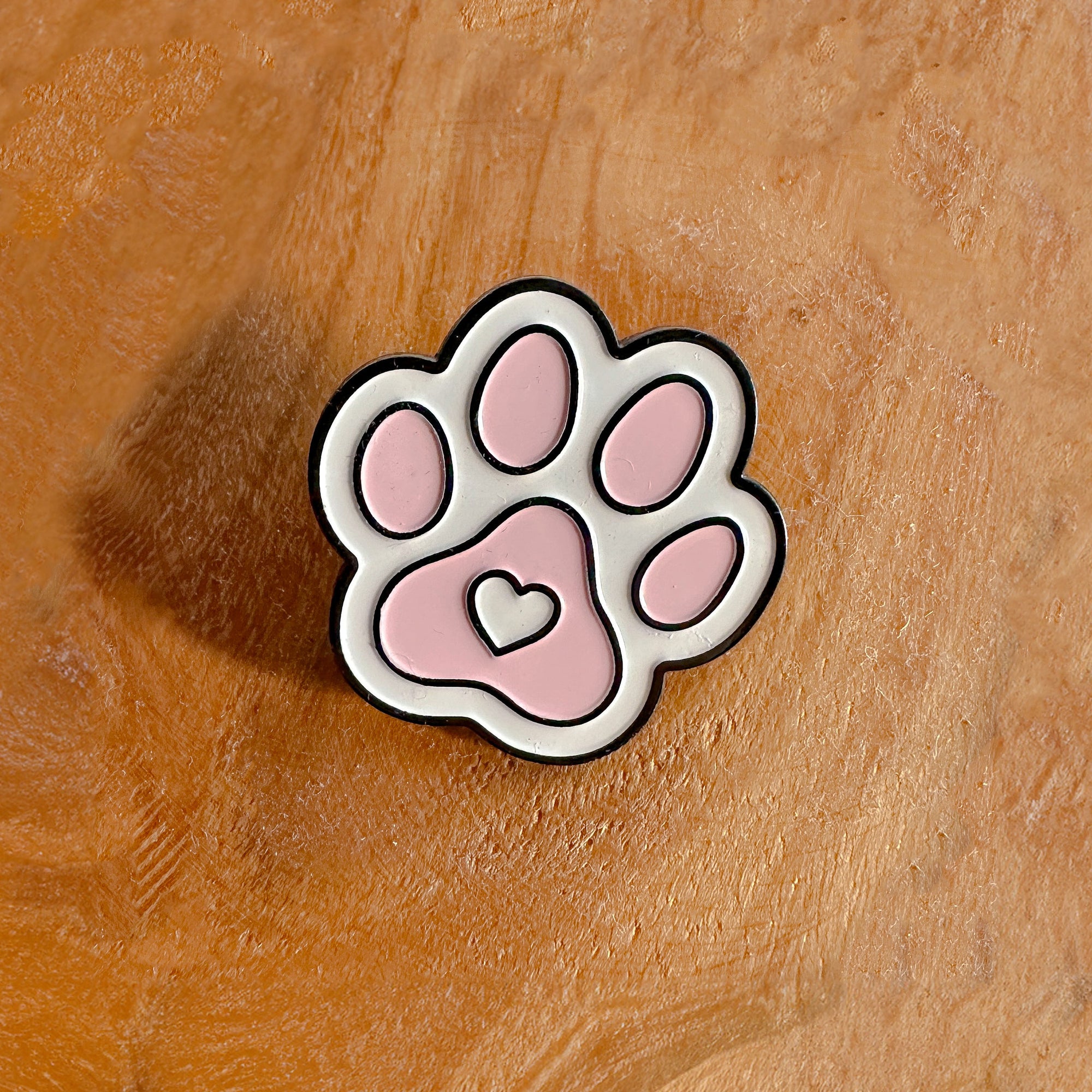 Pink Paw Enamel Pin