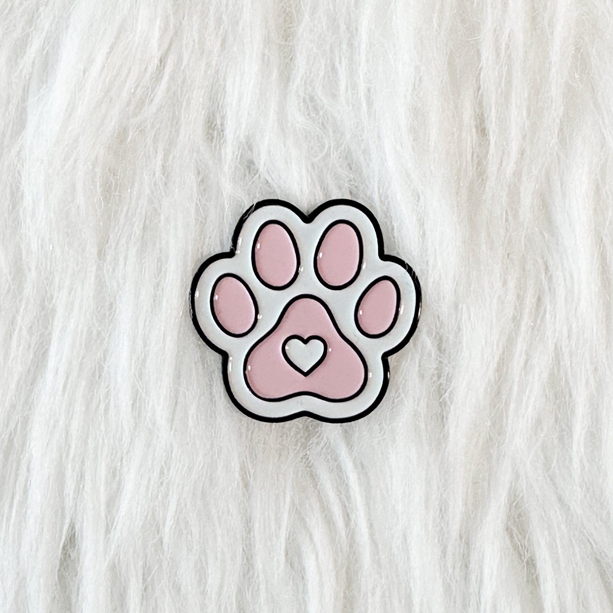 Pink Paw Enamel Pin