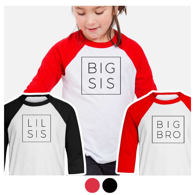 CLOSEOUT - Kids Three Quarter Long Sleeve