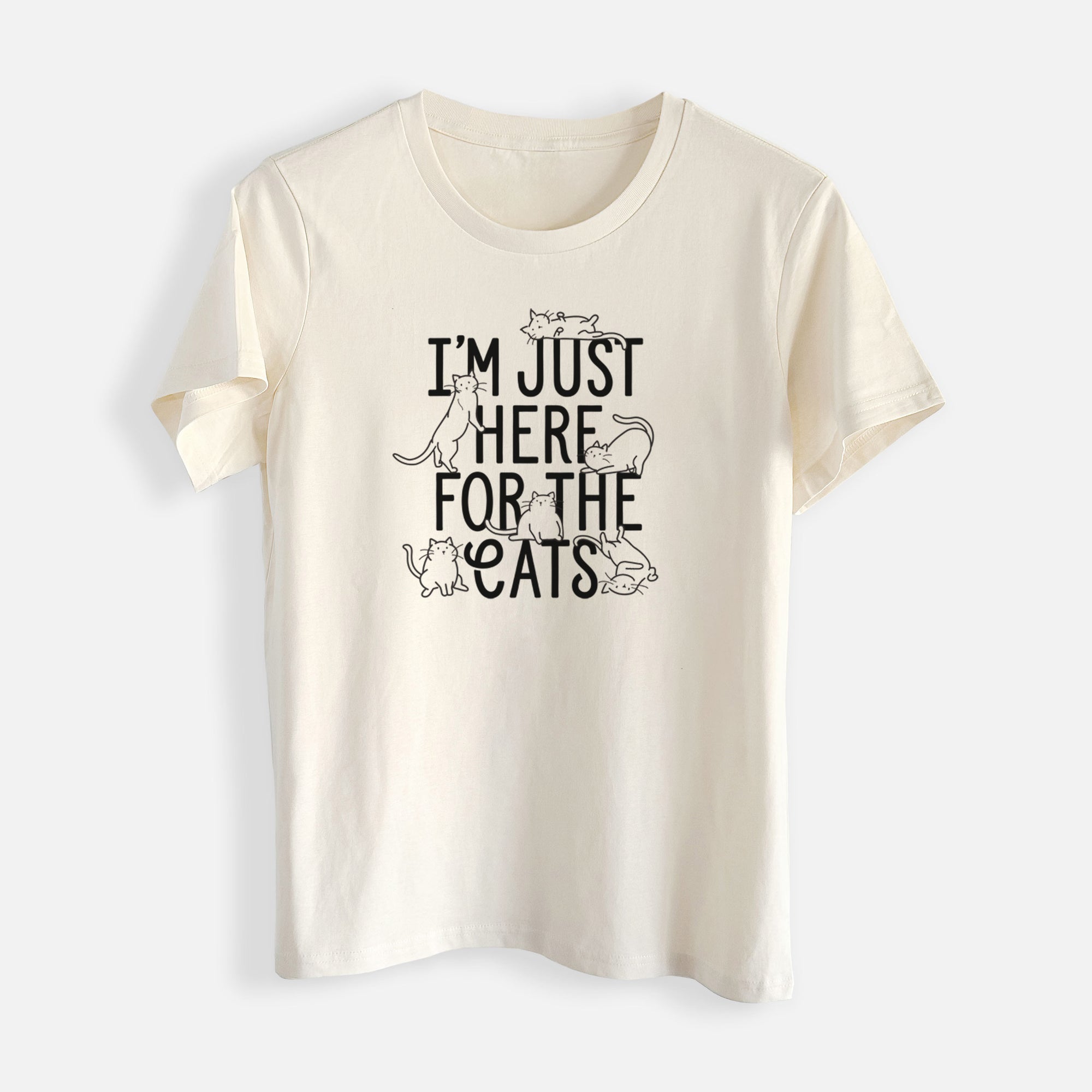 I'm Just Here For The Cats - Womens Everyday Maple Tee