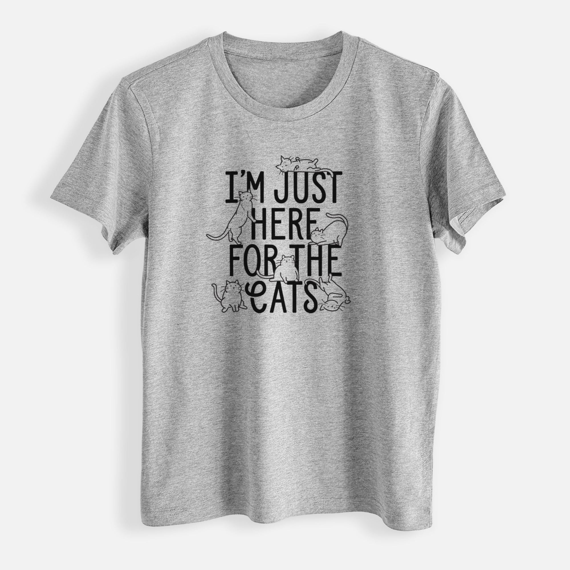 I'm Just Here For The Cats - Womens Everyday Maple Tee