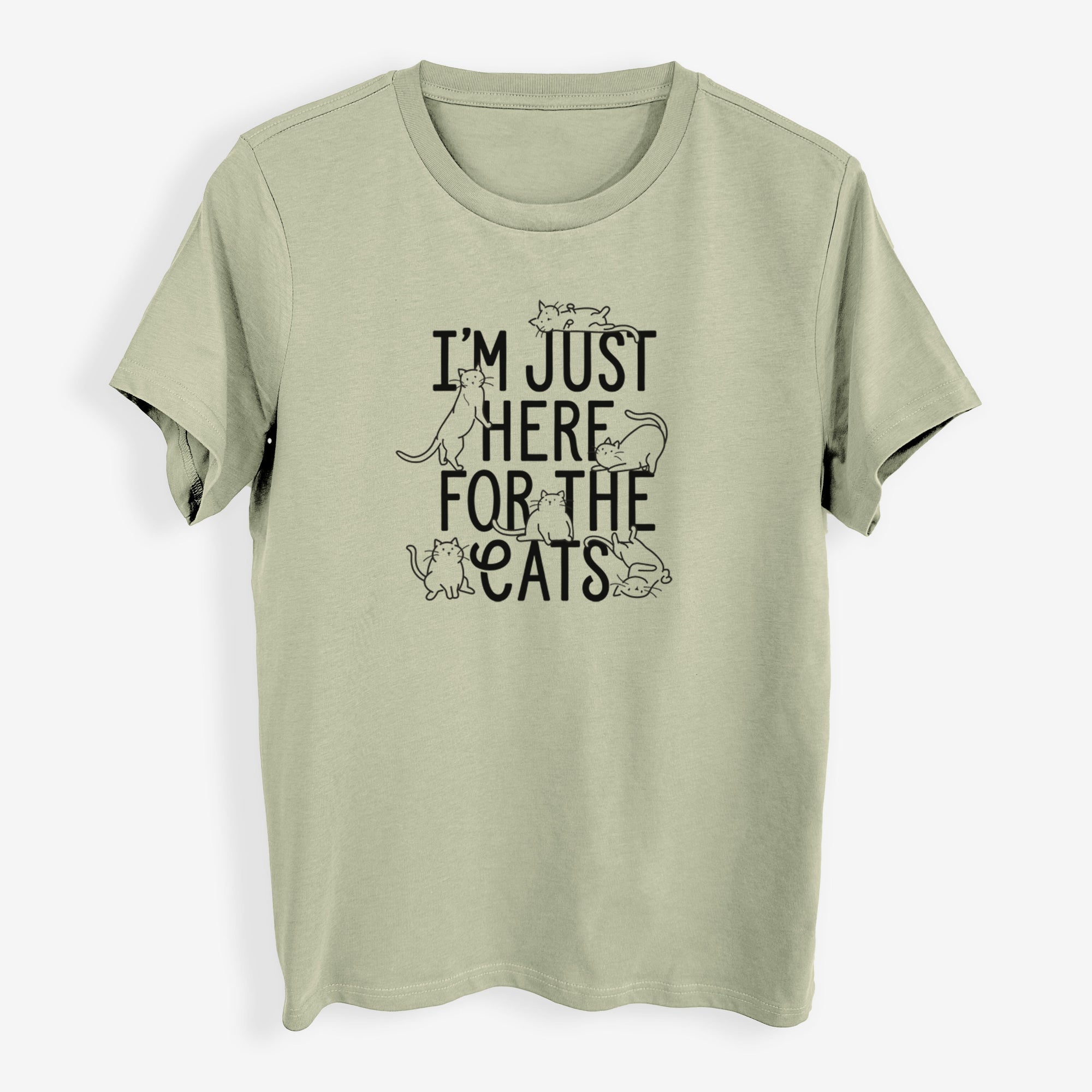 I'm Just Here For The Cats - Womens Everyday Maple Tee