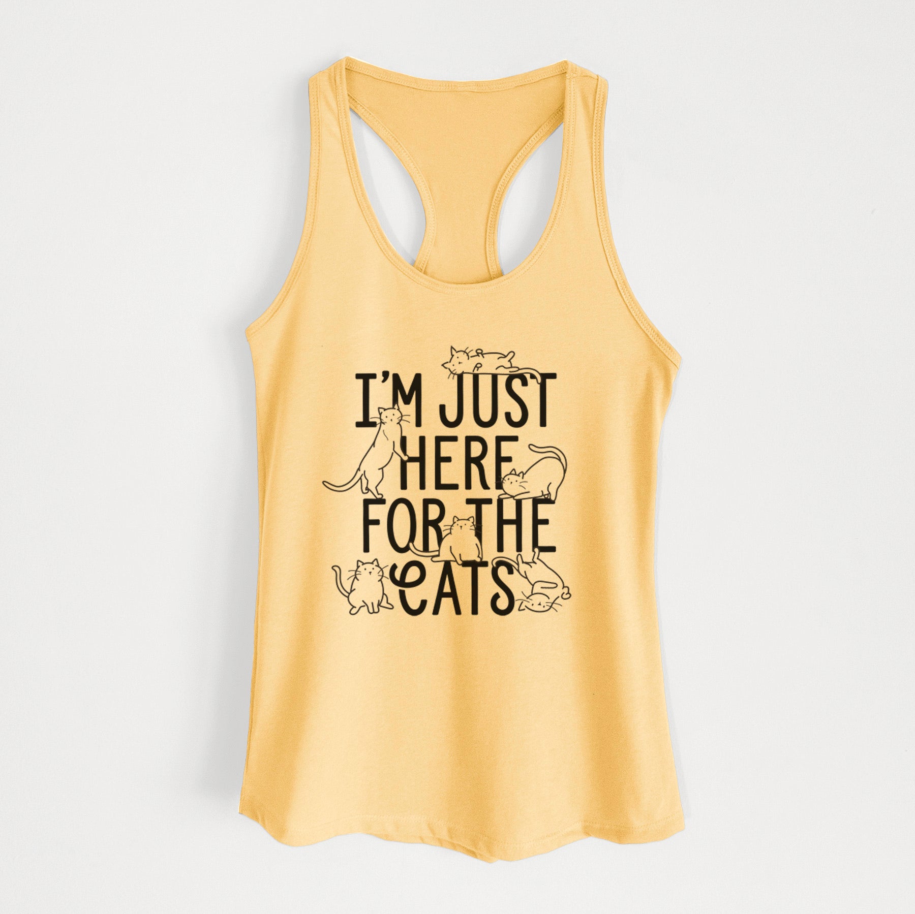 I'm Just Here For The Cats - Women's Racerback Tanktop