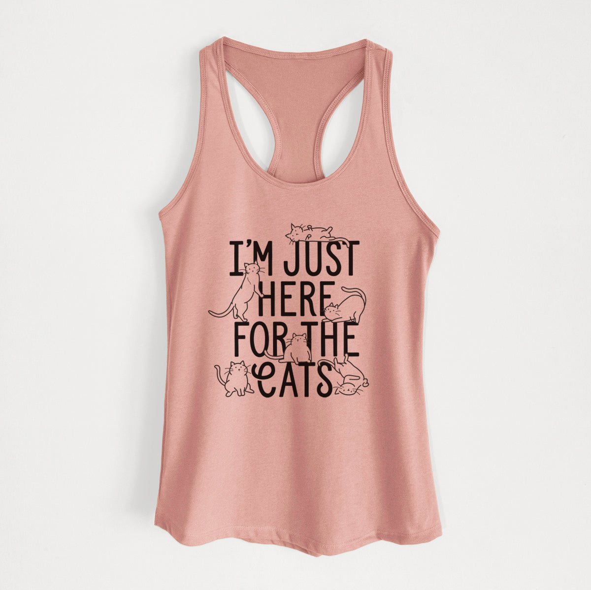 I&#39;m Just Here For The Cats - Women&#39;s Racerback Tanktop