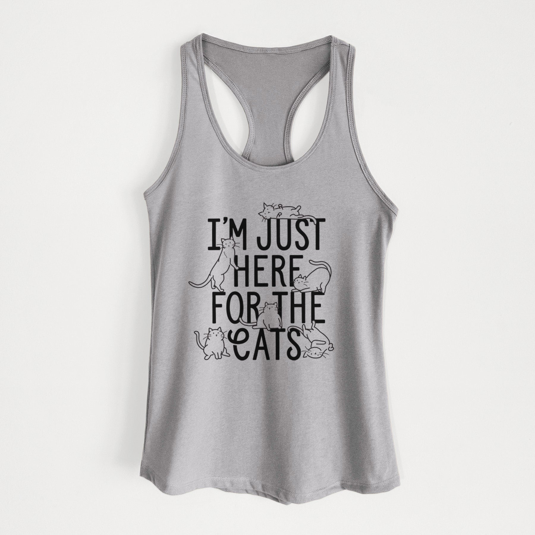 I'm Just Here For The Cats - Women's Racerback Tanktop