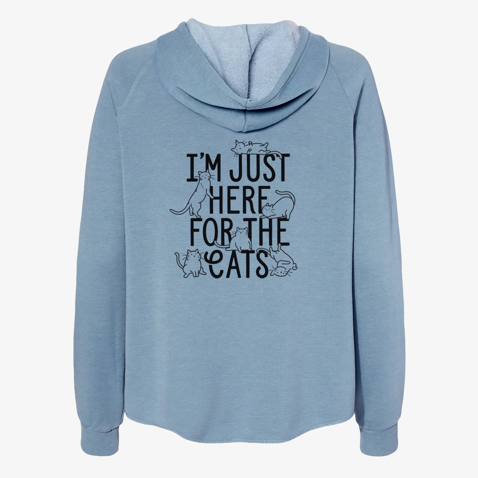 I'm Just Here For The Cats - Women's Cali Wave Zip-Up Sweatshirt