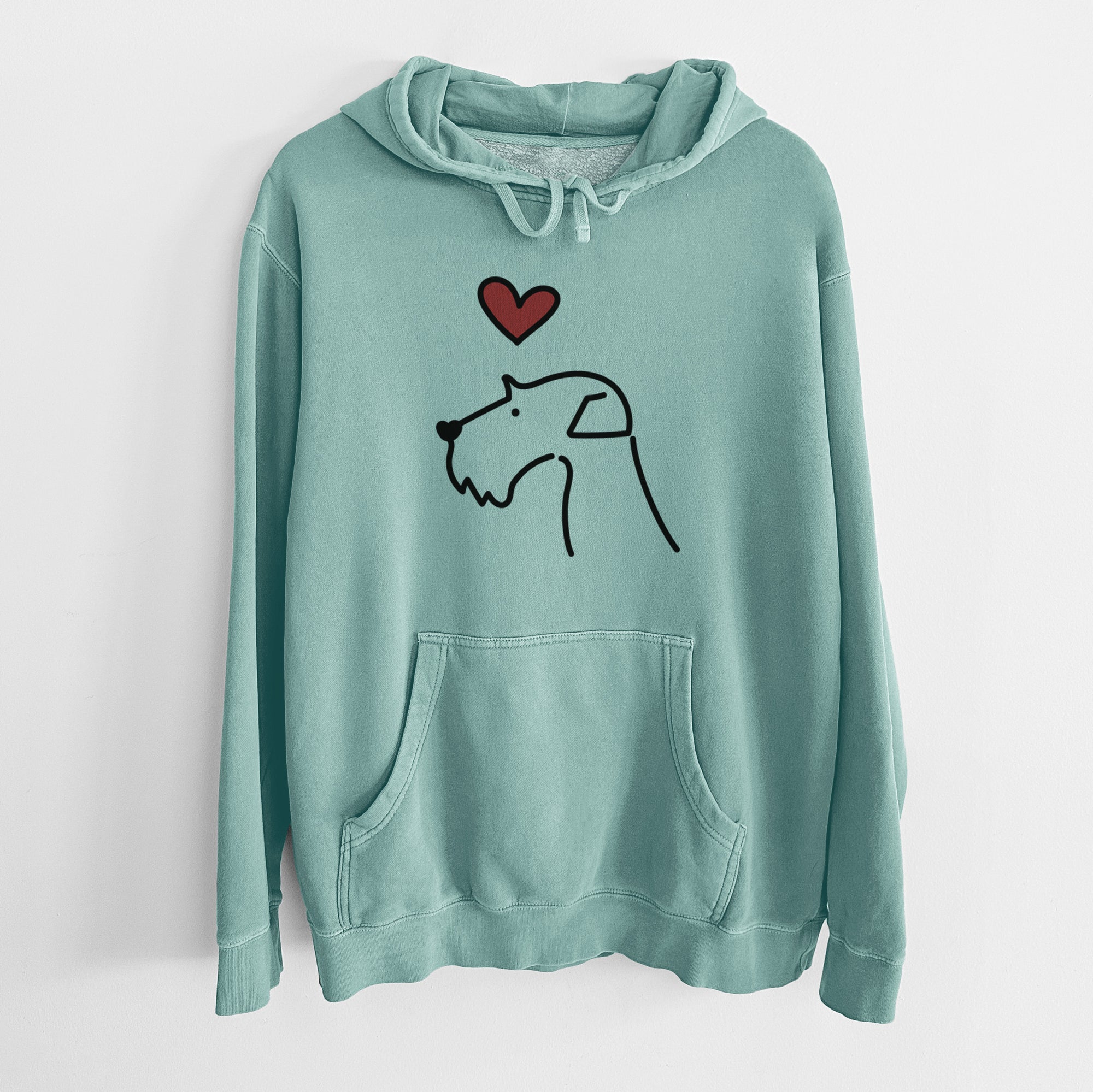 Love Always Airedale Terrier - Unisex Pigment Dyed Hoodie