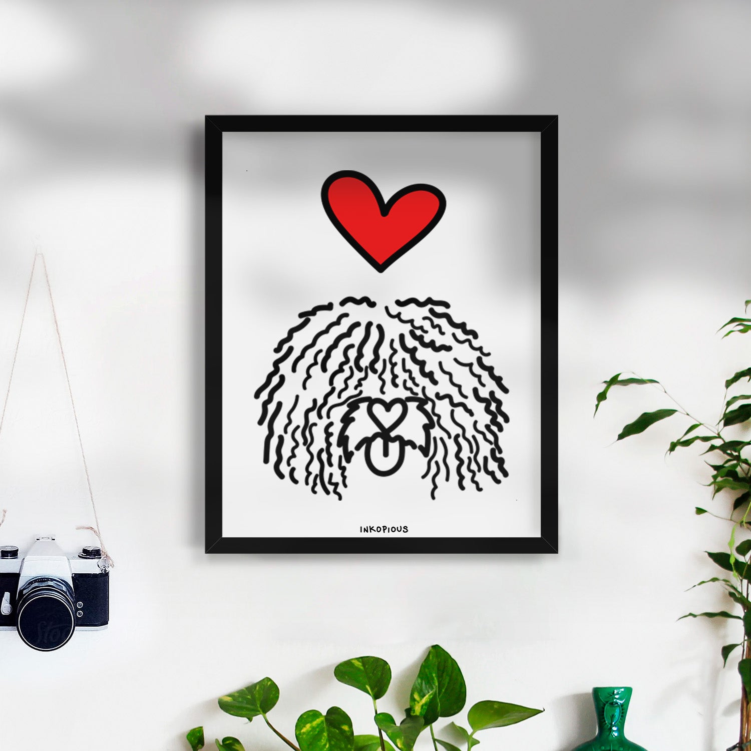 Love Always Spanish Water Dog - Alba Art Print