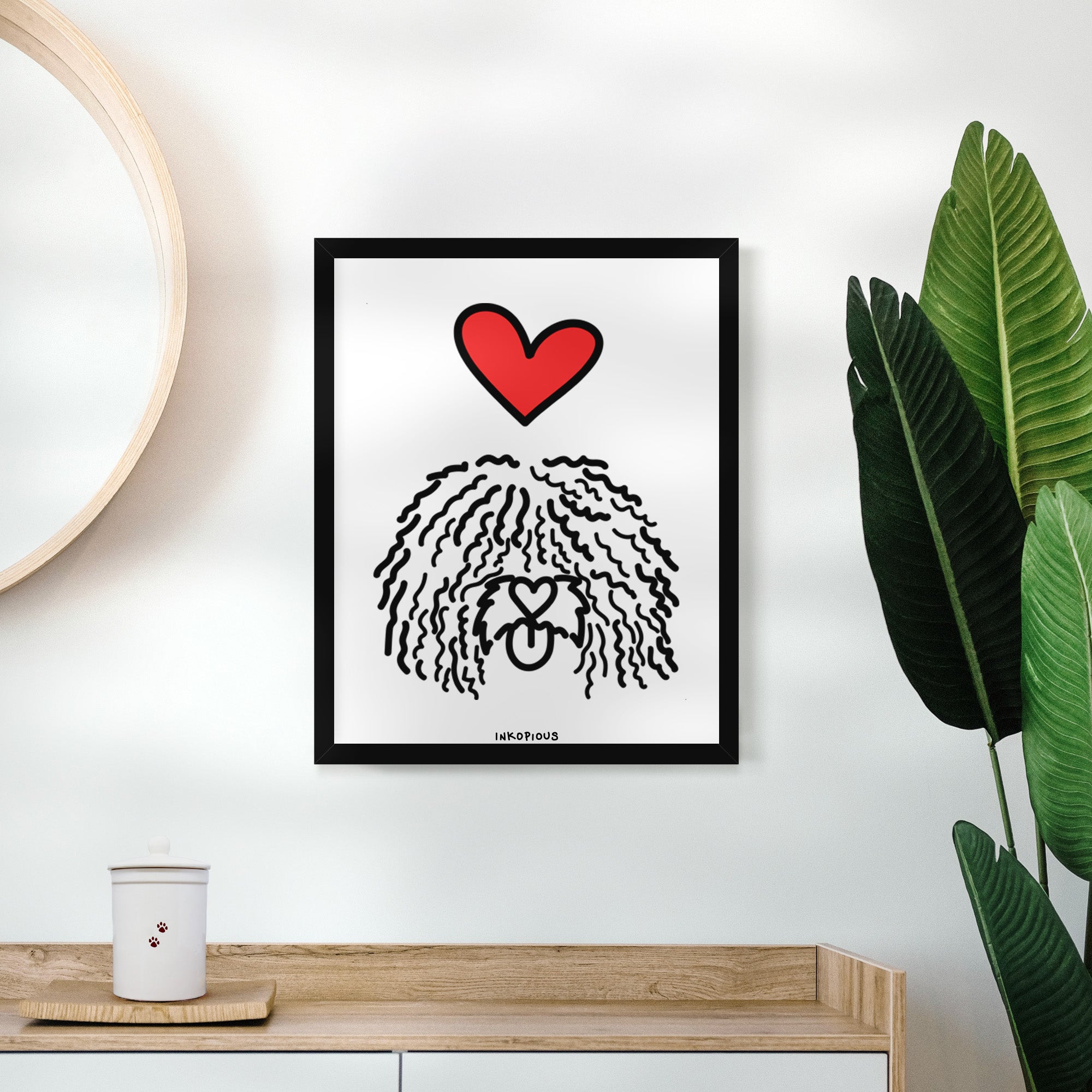 Love Always Spanish Water Dog - Alba Art Print