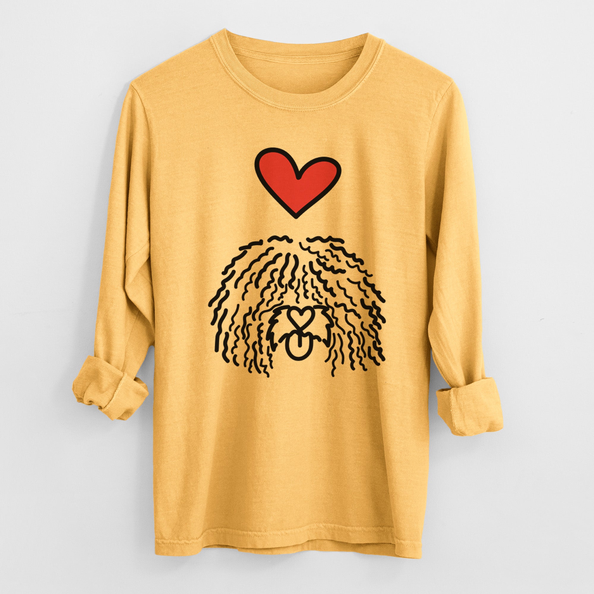 Love Always Spanish Water Dog - Alba - Heavyweight 100% Cotton Long Sleeve