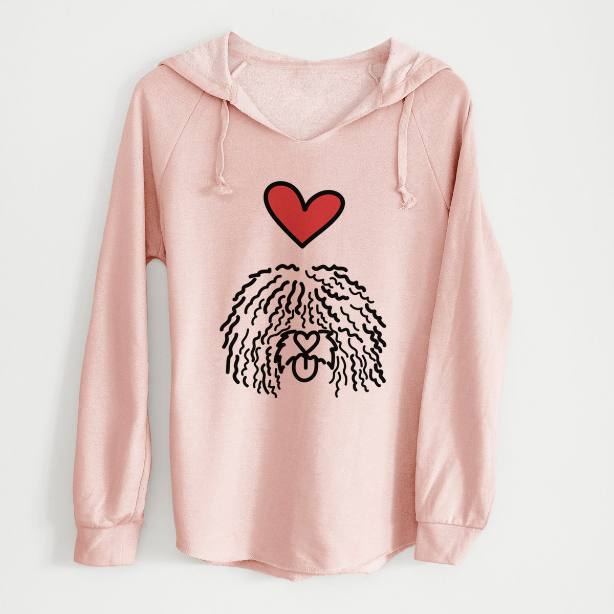 Love Always Spanish Water Dog - Alba - Cali Wave Hooded Sweatshirt