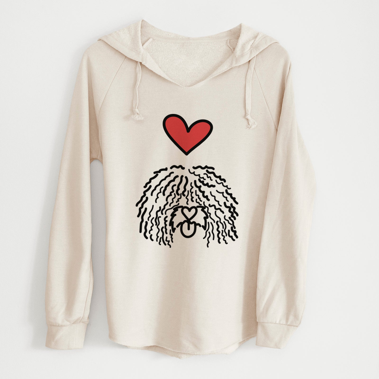 Love Always Spanish Water Dog - Alba - Cali Wave Hooded Sweatshirt