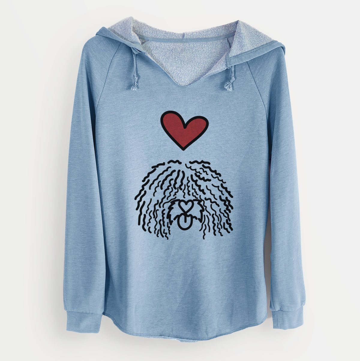 Love Always Spanish Water Dog - Alba - Cali Wave Hooded Sweatshirt