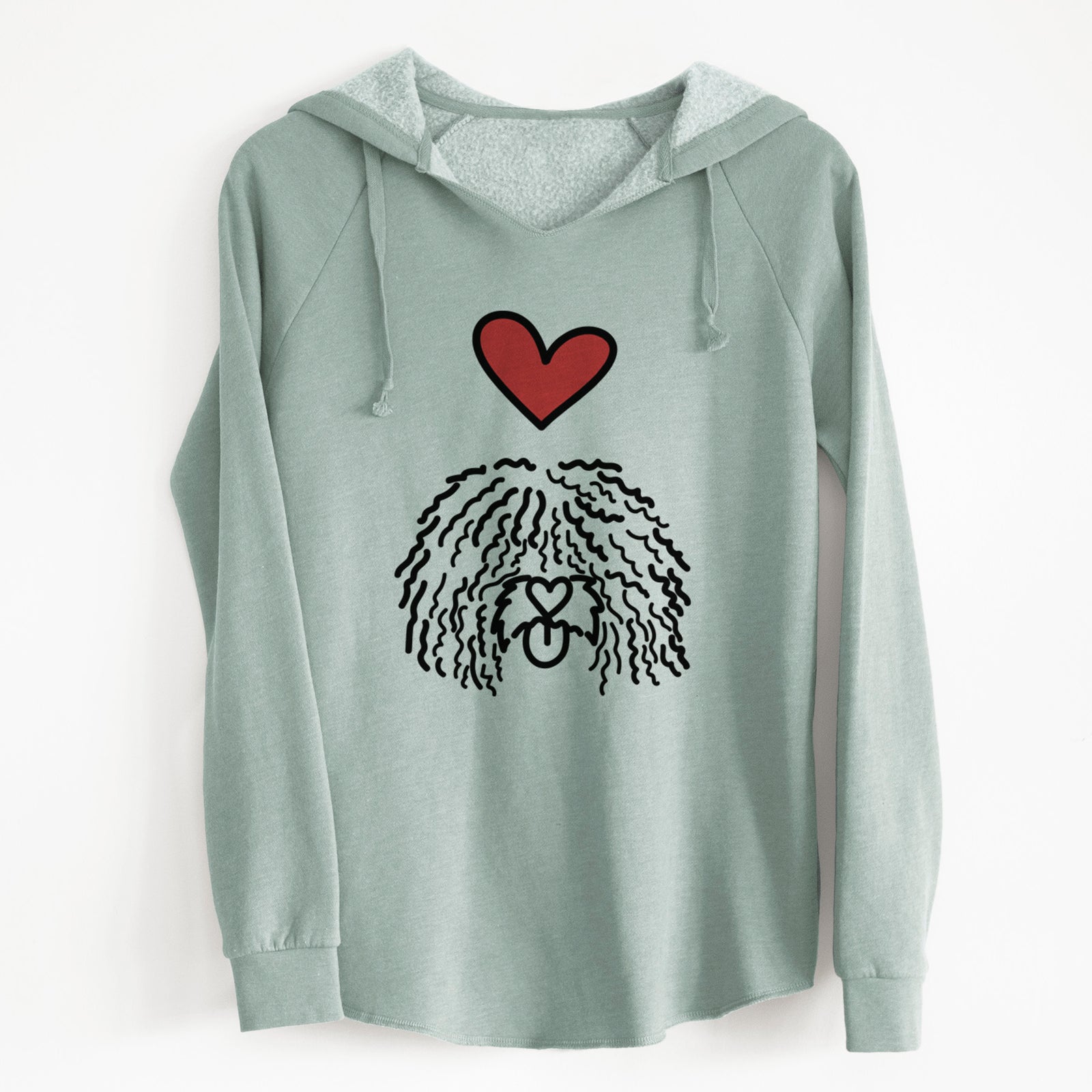 Love Always Spanish Water Dog - Alba - Cali Wave Hooded Sweatshirt