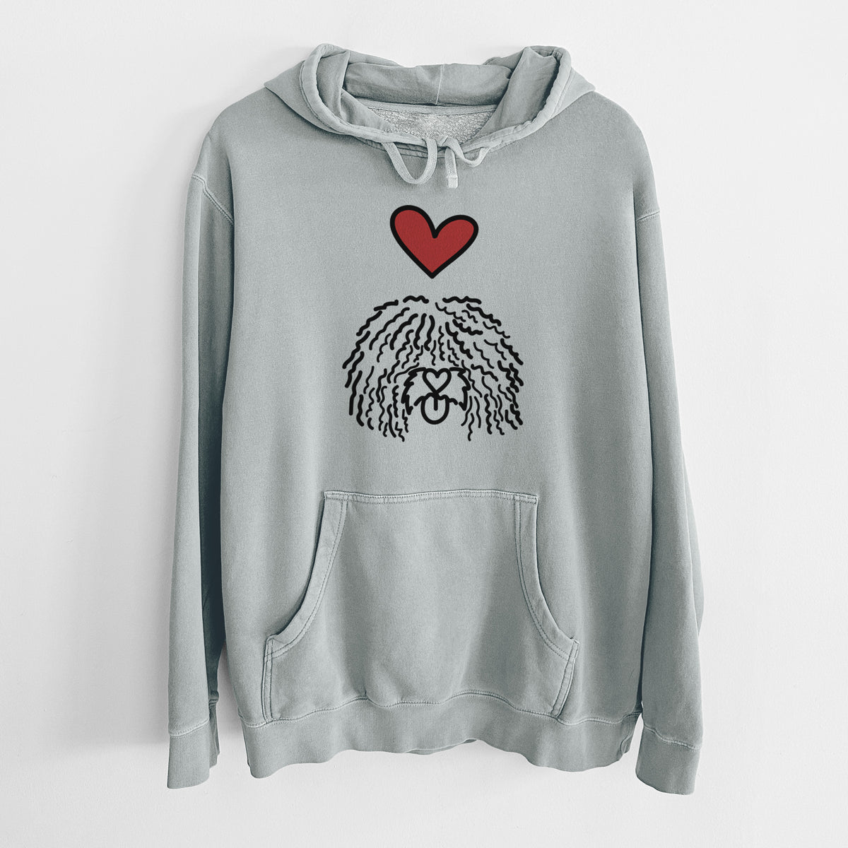 Love Always Spanish Water Dog - Alba - Unisex Pigment Dyed Hoodie