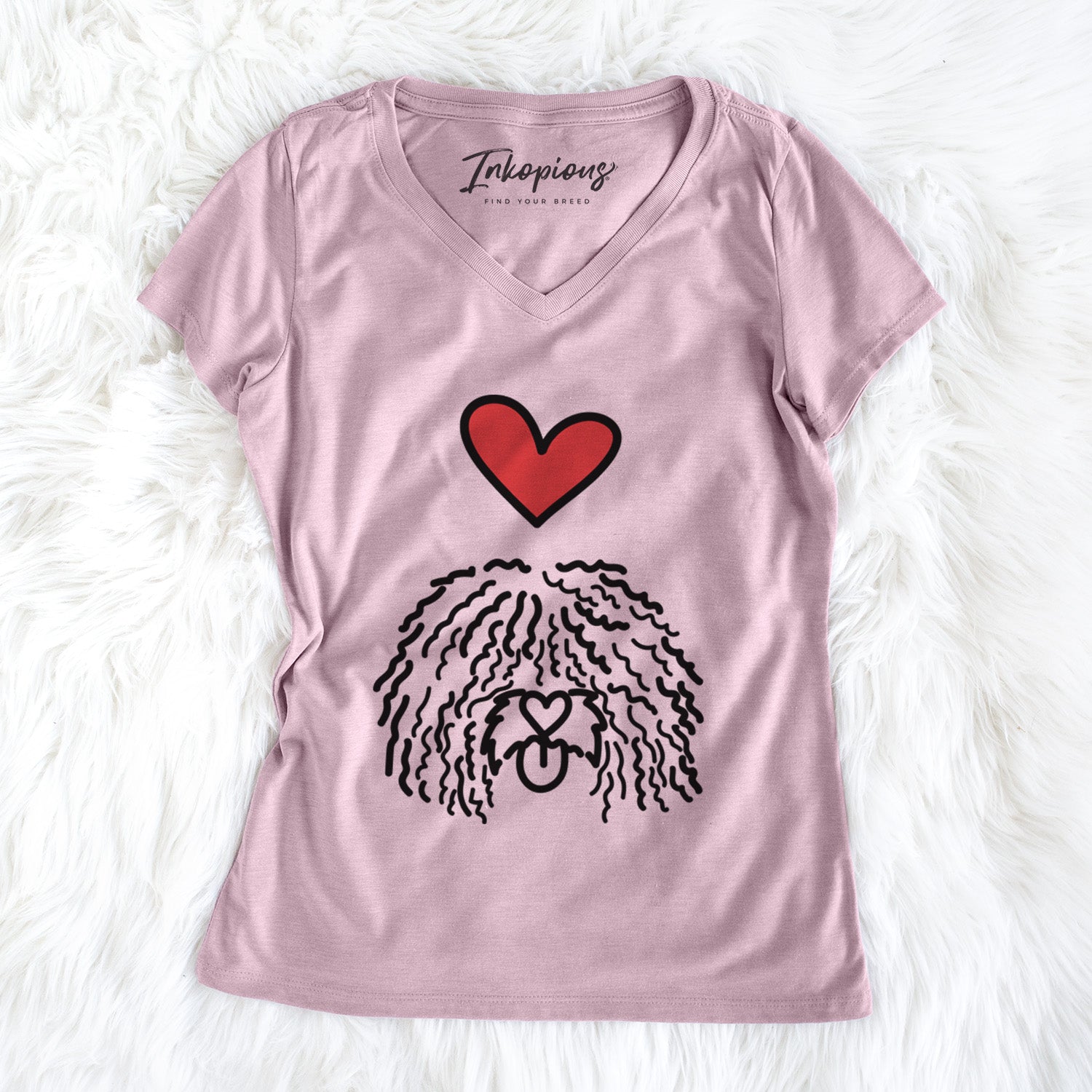 Love Always Spanish Water Dog - Alba - Women's Perfect V-neck Shirt