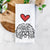 Love Always Spanish Water Dog - Alba - Tea Towel