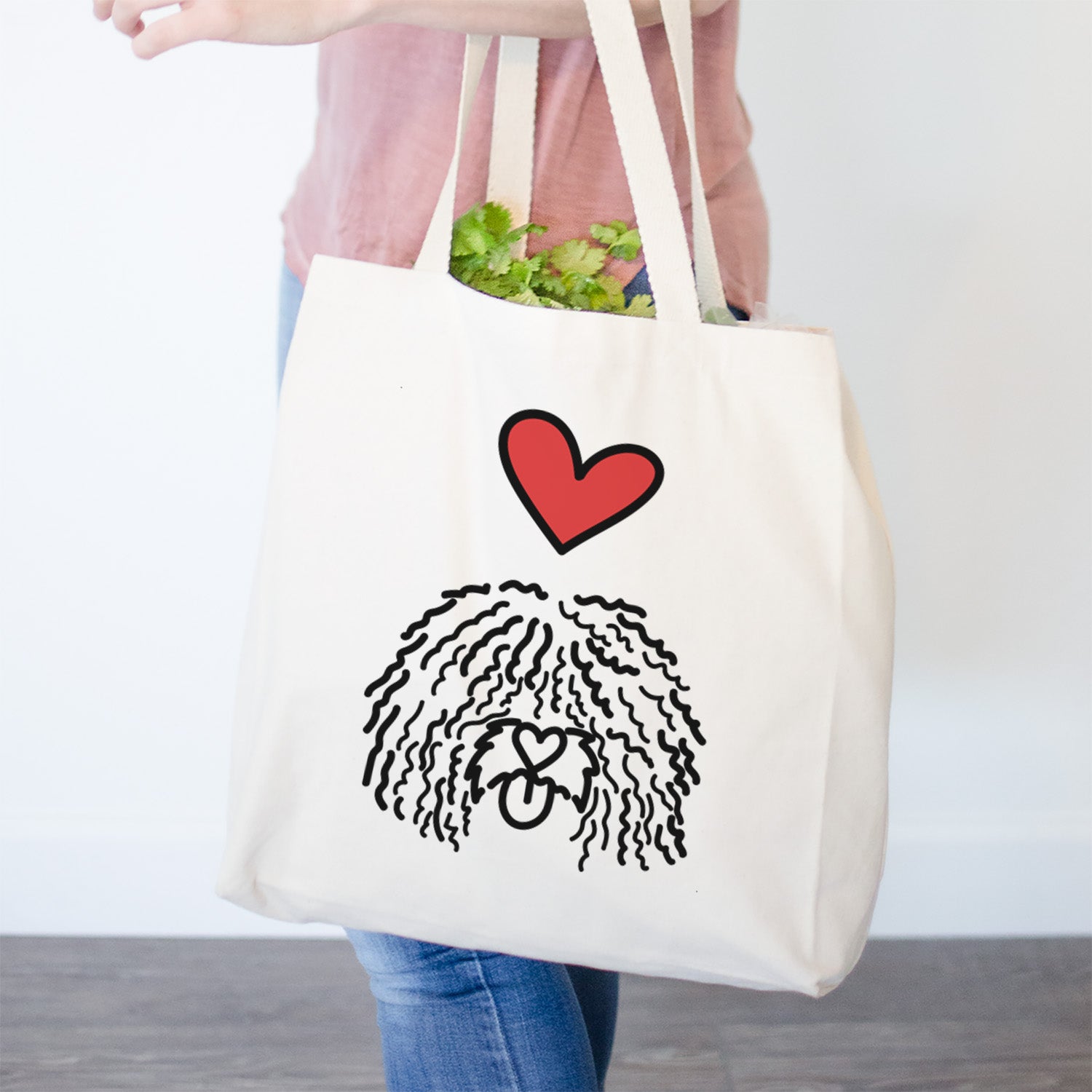 Love Always Spanish Water Dog - Alba - Tote Bag