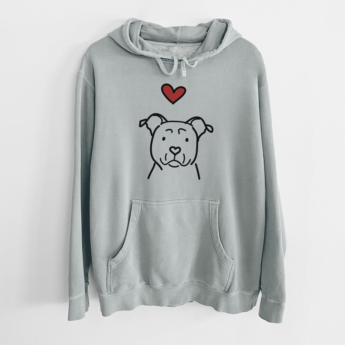 Love Always American Staffordshire Terrier - Unisex Pigment Dyed Hoodie