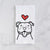 Love Always Happy American Staffordshire Terrier - Tea Towel