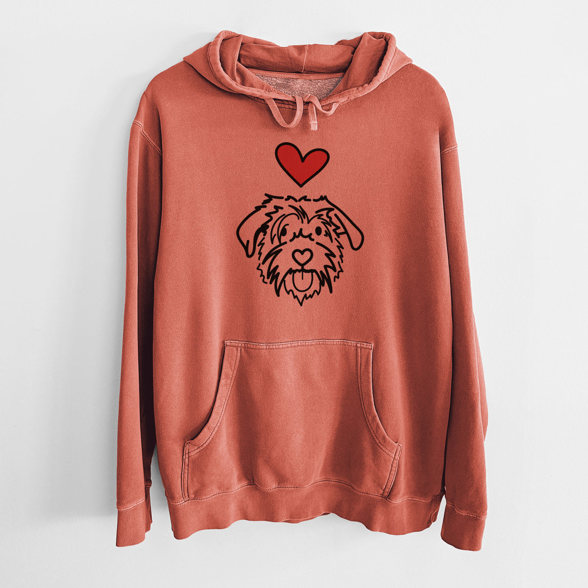 Love Always Scottish Terrier Border Collie Mix - Amal - Unisex Pigment Dyed Hoodie