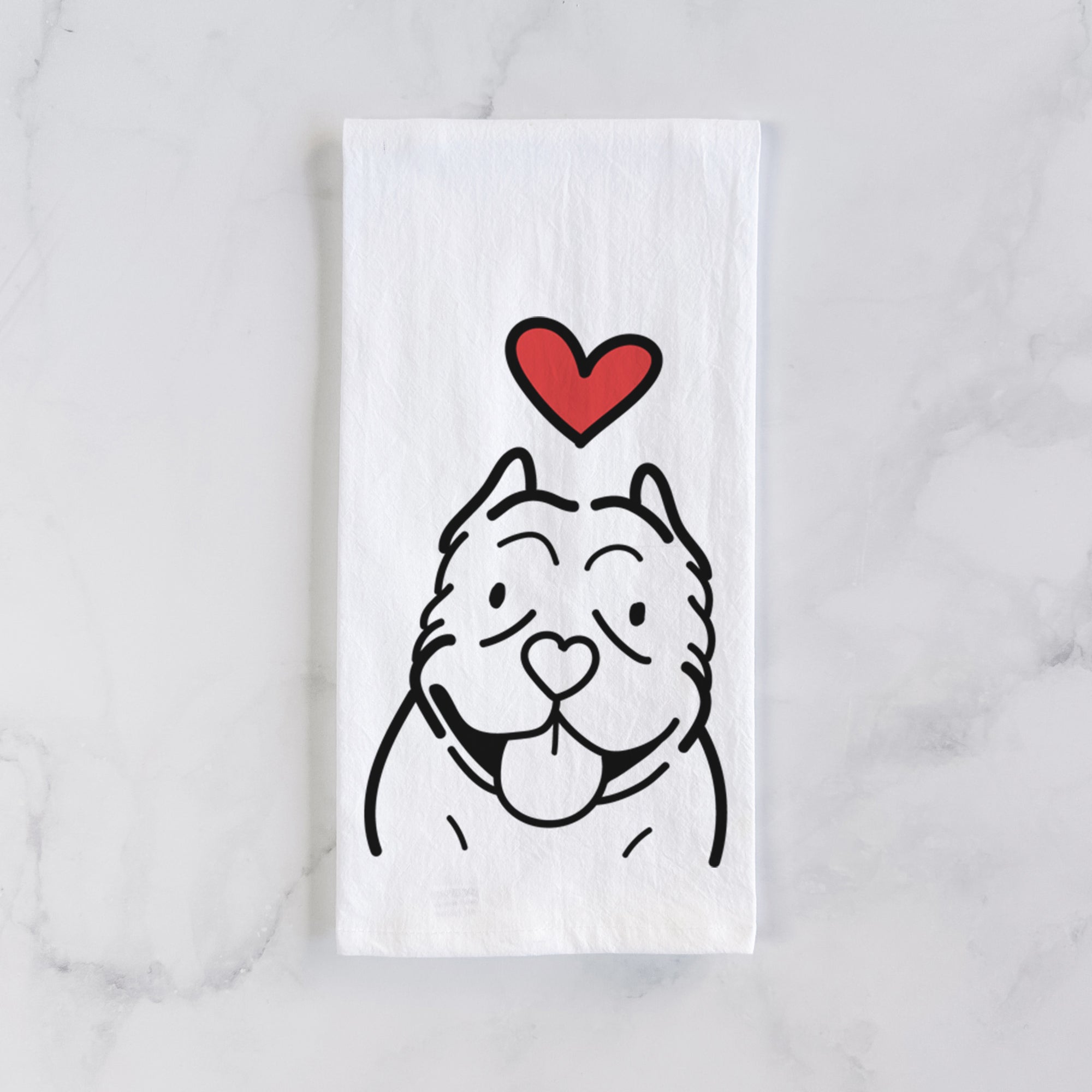 Love Always American Bully - Tea Towel