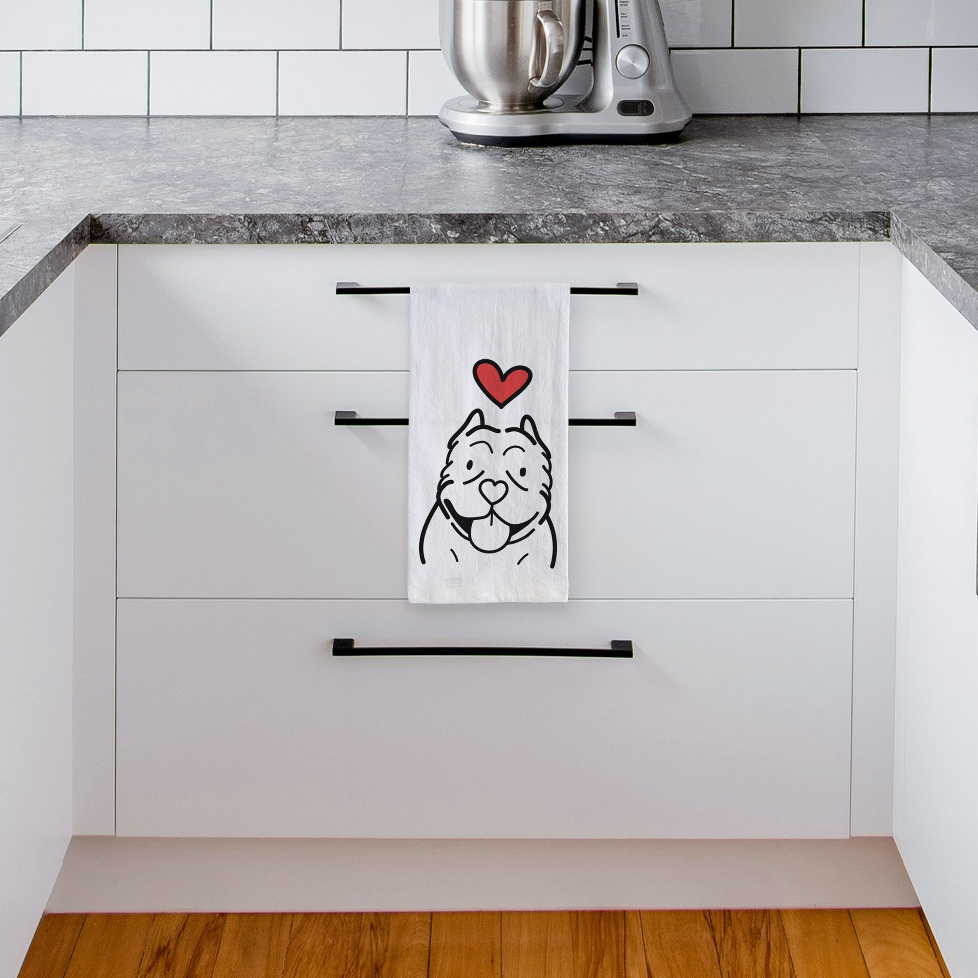 Love Always American Bully - Tea Towel