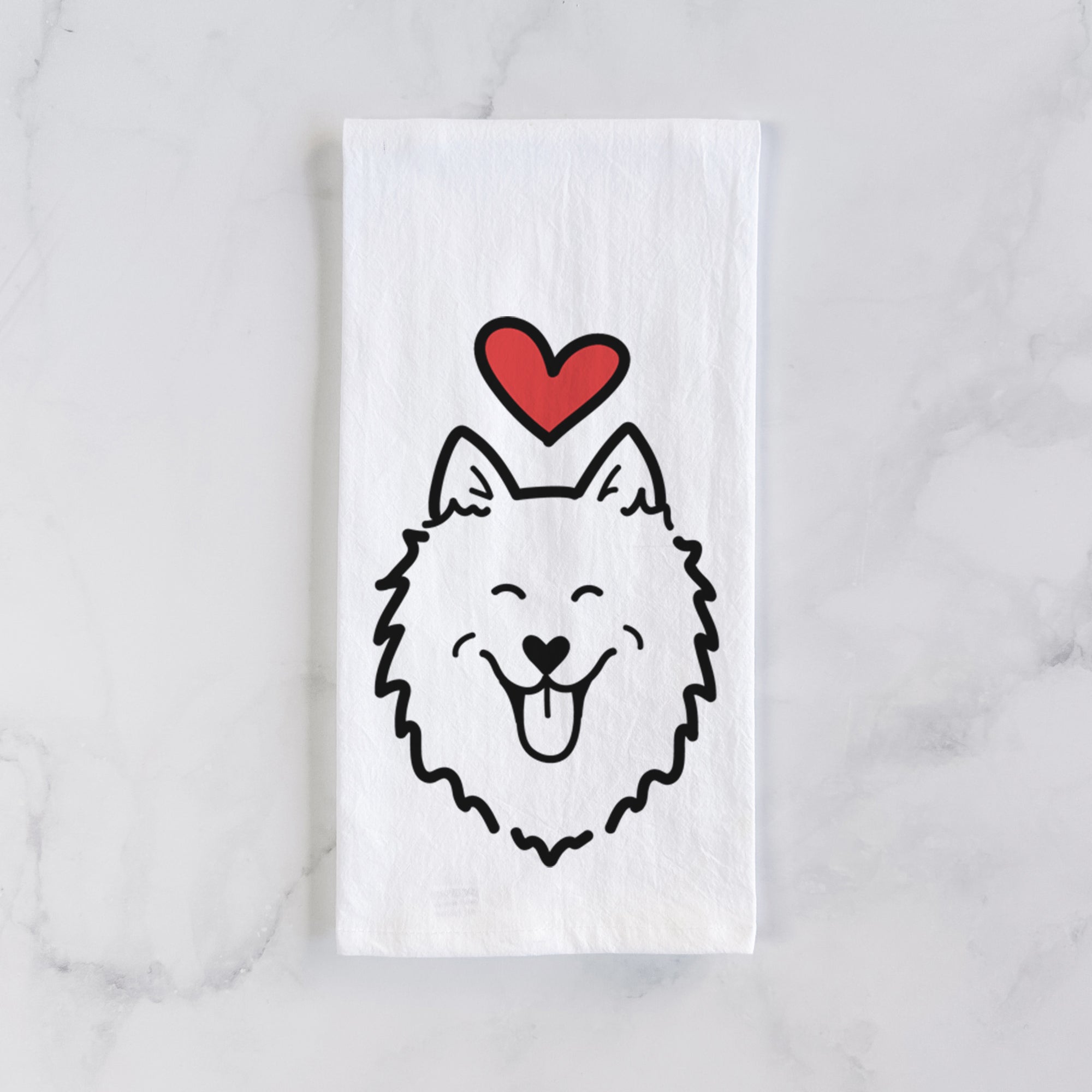 Love Always American Eskimo - Tea Towel