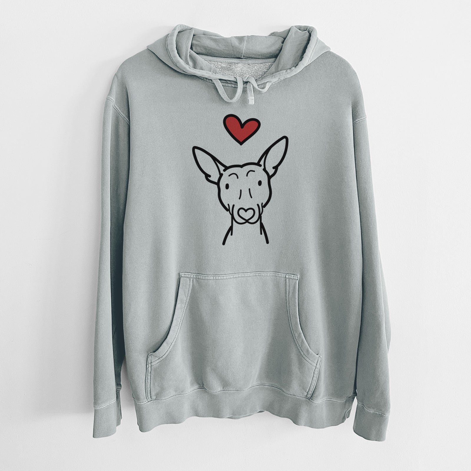 Love Always American Hairless Terrier - Unisex Pigment Dyed Hoodie