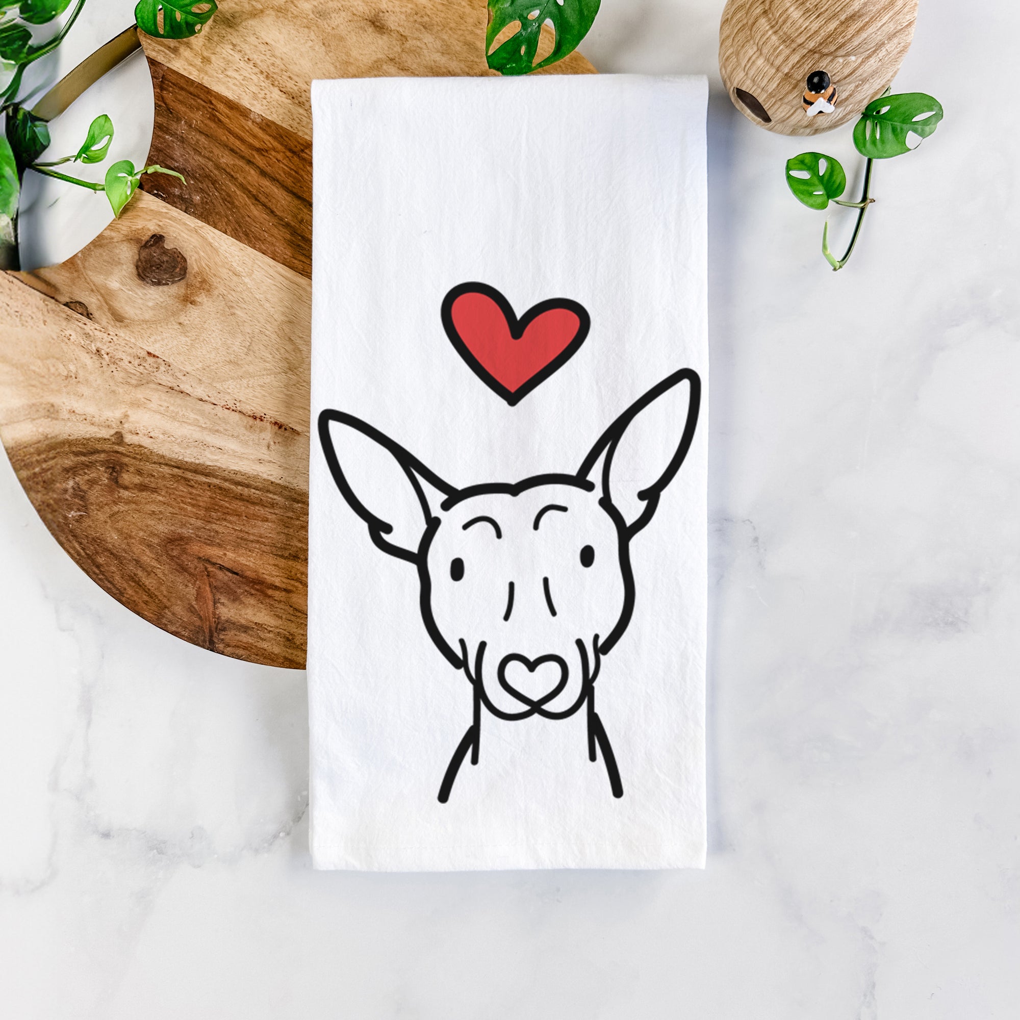 Love Always American Hairless Terrier - Tea Towel