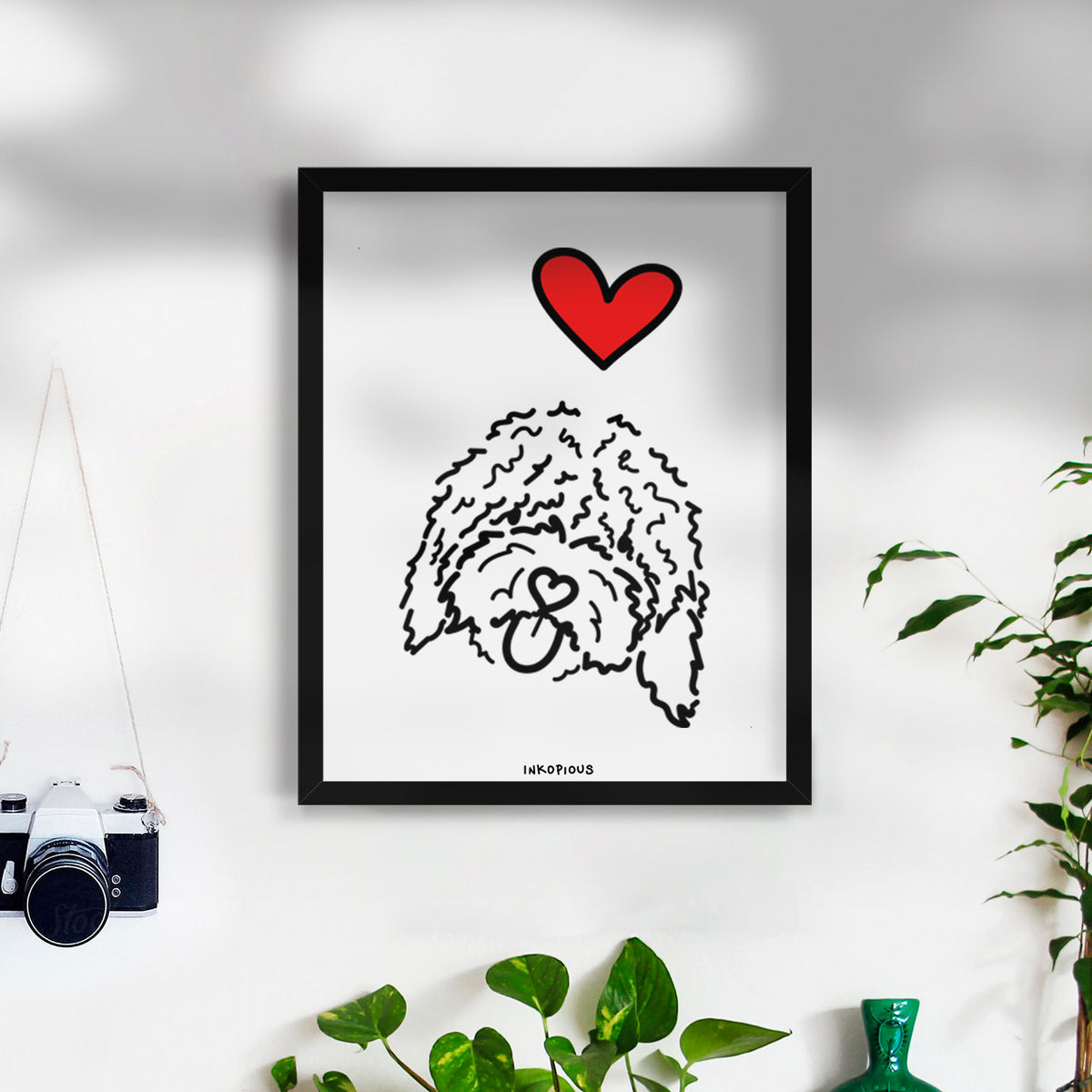 Love Always Spanish Water Dog - Antonio Art Print