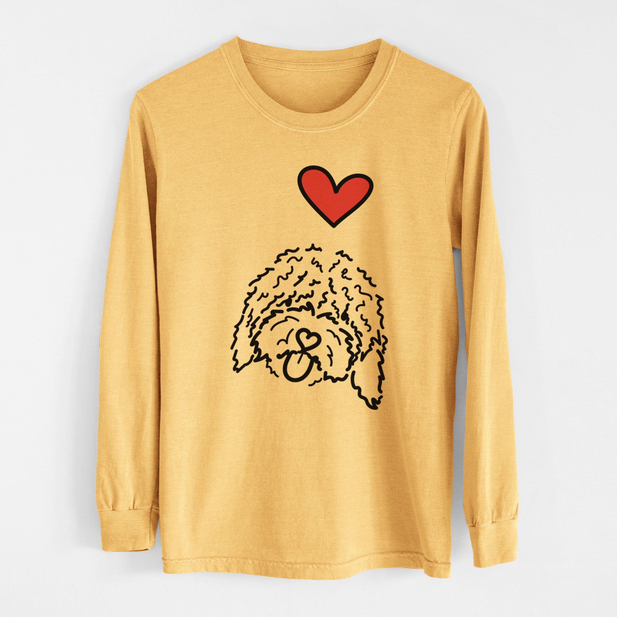 Love Always Spanish Water Dog - Antonio - Heavyweight 100% Cotton Long Sleeve