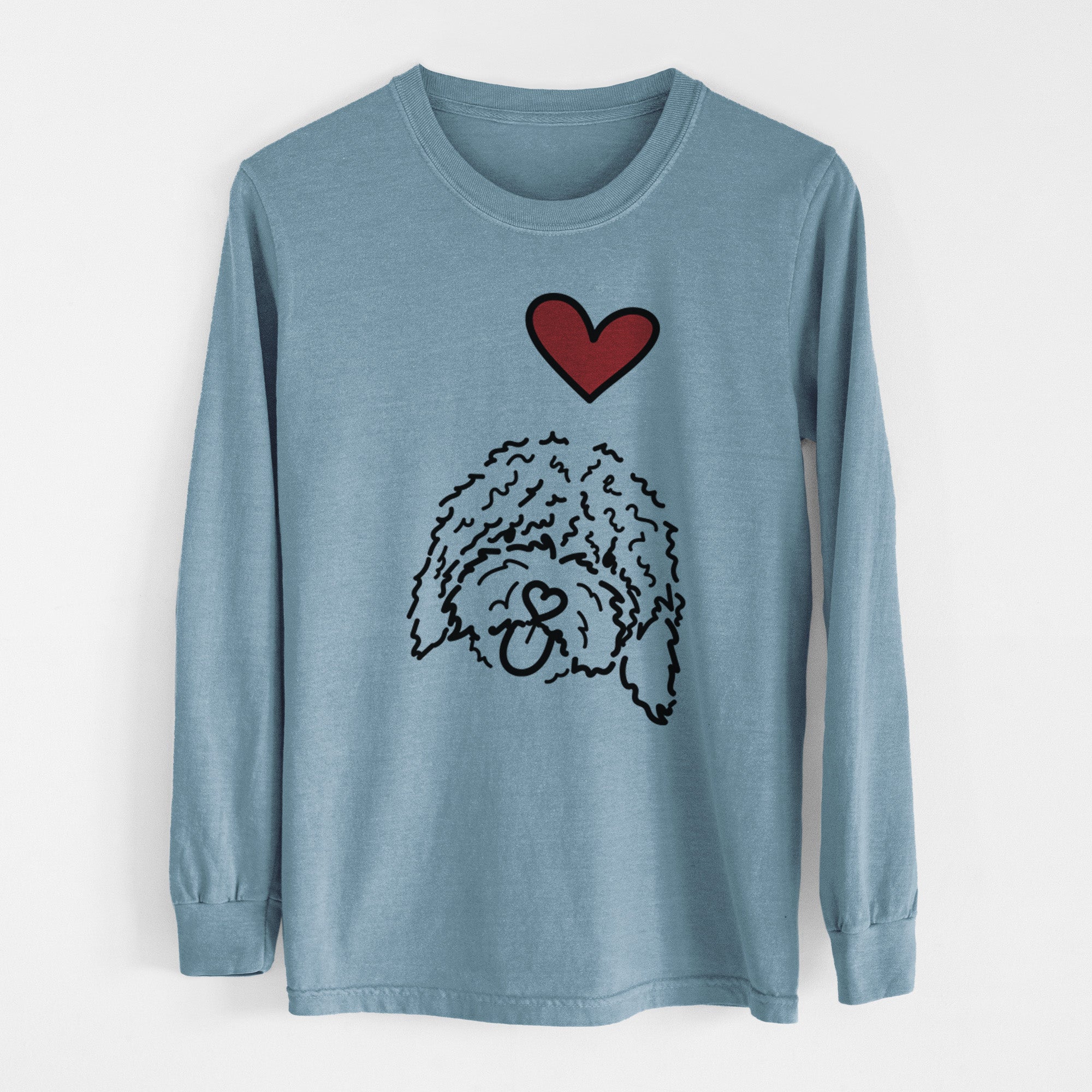 Love Always Spanish Water Dog - Antonio - Heavyweight 100% Cotton Long Sleeve