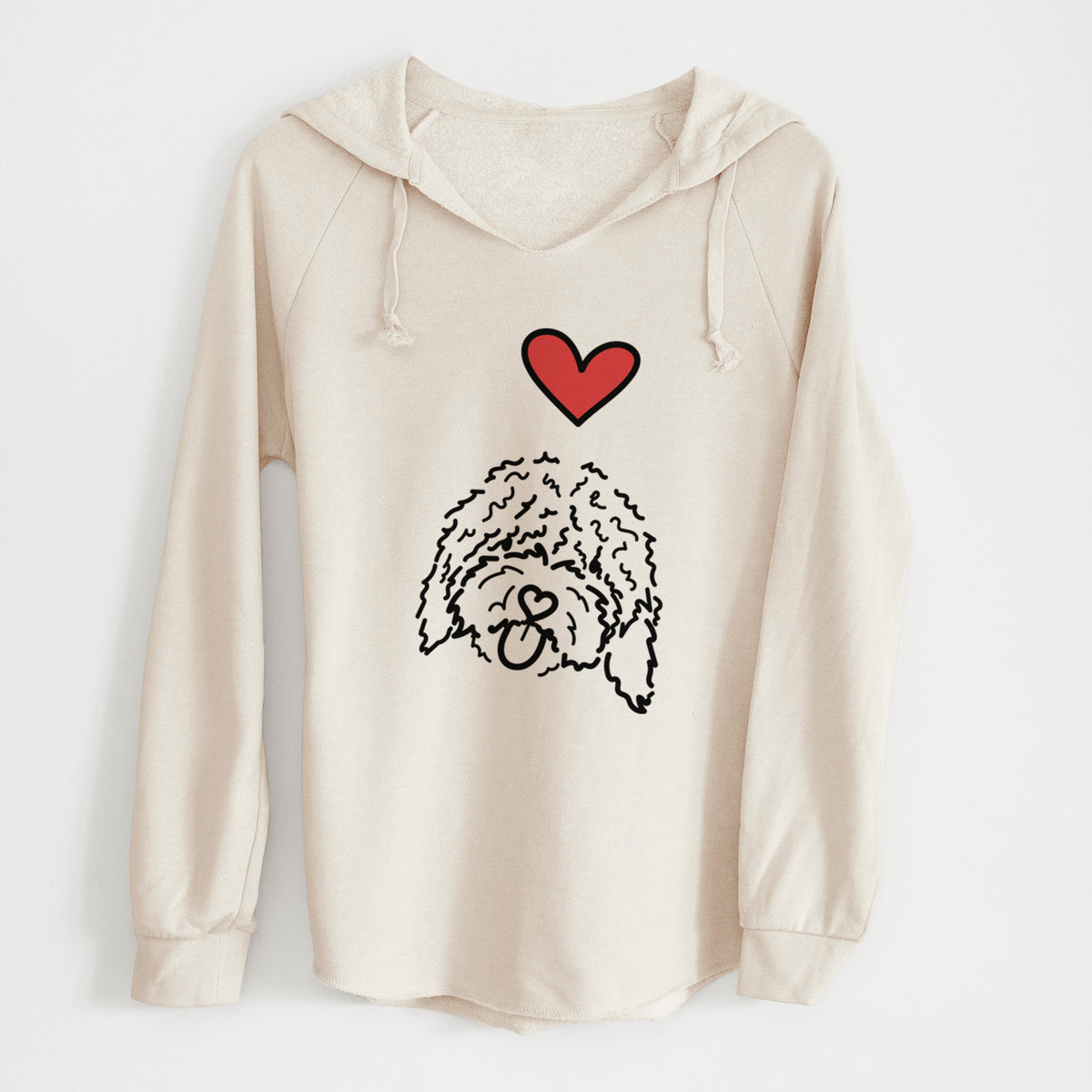 Love Always Spanish Water Dog - Antonio - Cali Wave Hooded Sweatshirt