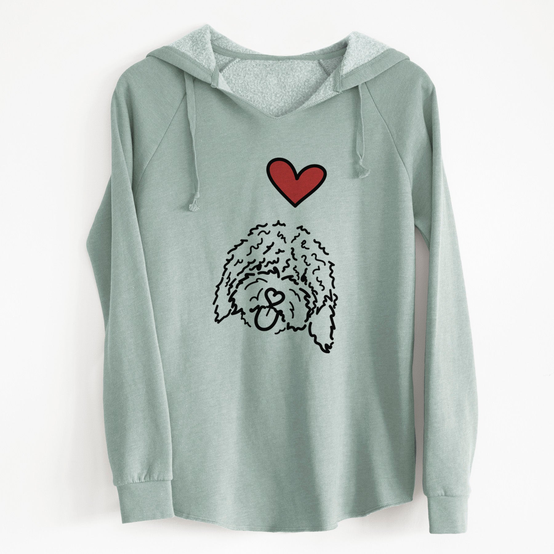Love Always Spanish Water Dog - Antonio - Cali Wave Hooded Sweatshirt