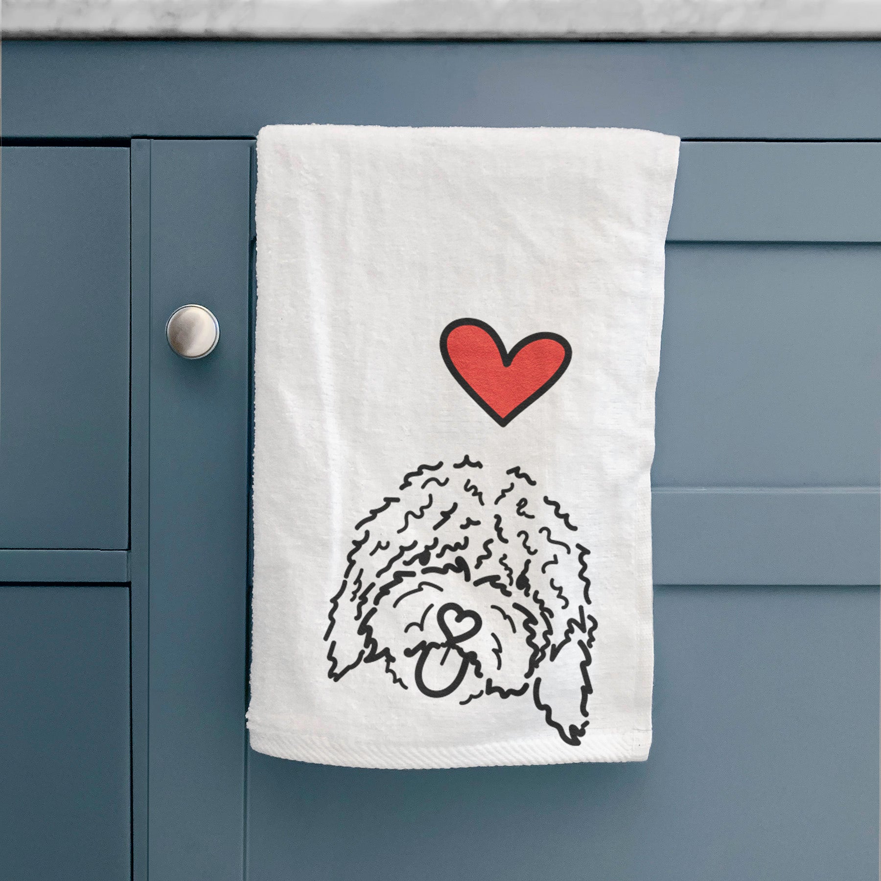 Love Always Spanish Water Dog - Antonio - Decorative Hand Towel