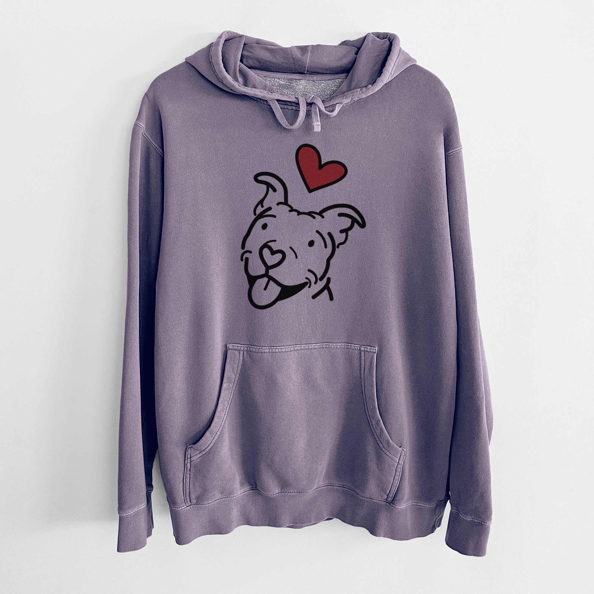 Love Always Pitbull - Arlo - Unisex Pigment Dyed Hoodie